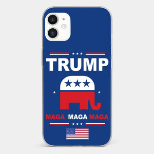Vote For Trump MAGA 2024 - US Election Clear Phone Case