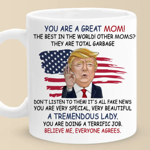A Tremendous Lady - US Election Personalized Custom Mug - Gift For Conservative Supporters