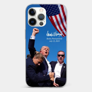 Here To Fight For People - US Election Clear Phone Case