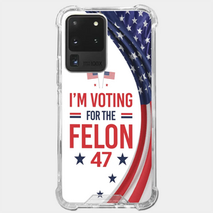 Of Course I Will Vote For The Felon - US Election Clear Phone Case