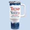 America Will Be Great Once Again - US Election 40 Oz Stainless Steel Tumbler With Handle