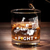 Fight To Return America To Glory - US Election Whiskey Glass - Gift For Conservative Supporters