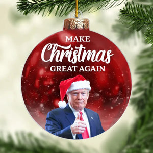 Let’s Light The Way For Future Generations - US Election Acrylic Custom Shaped Ornament - Christmas Gift And Decor For Conservative Supporters