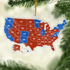 We Trust The Legend - US Election Acrylic Custom Shaped Ornament - Christmas Gift And Decor For Conservative Supporters