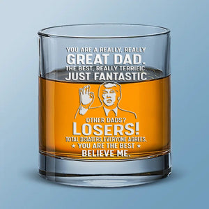 A Nation's Greatness Is In Its Compassion - US Election Whiskey Glass - Gift For Conservative Supporters