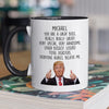 A Boss Who Inspires Loyalty And Respect - US Elections Accent Mug - Gift For Conservative Supporters