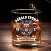 Fly High And Make America Stronger - US Patriotic Pride Whiskey Glass - Gift For Conservative Supporters