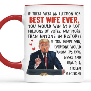 You Would Win By A Lot - US Patriotic Pride Accent Mug