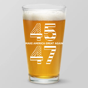 The Power Of The People - US Patriotic Pride Beer Glass