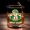 Cheers For St.Patrick's Day - US Patriotic Pride Whiskey Glass - Gift For Conservative Supporters