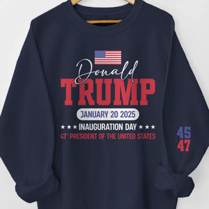 Inauguration Day Is Coming Up Next - US Elections Unisex Sweatshirt, Hoodie With Design On Sleeve