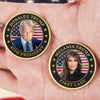 The President And The First Lady - US Patriotic Pride Gold-Colored Coin