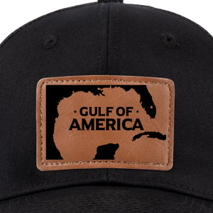 Land Of The Brave - US Patriotic Pride Leather Patch Hat - Gift For Conservative Supporters