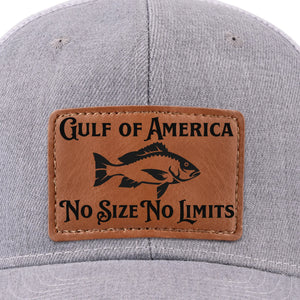 No Size No Limits - US Patriotic Pride Leather Patch Hat - Gift For Conservative Supporters