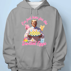 Here For The Deviled Eggs - US Patriotic Pride Unisex T-shirt, Premium T-shirt, Hoodie