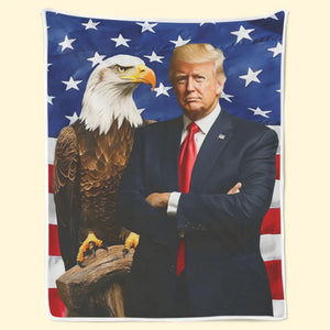 Stand Firm, Stand Free - US Patriotic Pride Blanket