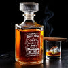 True Grit, Zero Compromise - US Patriotic Pride Glass Whiskey Bottle