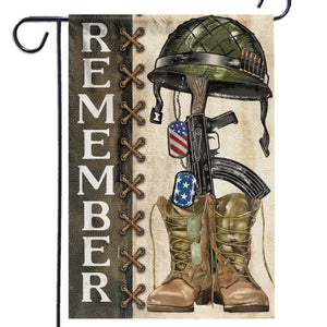 Honor Their Sacrifice, Live With Purpose - US Patriotic Pride House Flag, Garden Flag