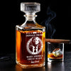 Proudly Brewed In The Land Of Liberty - US Patriotic Pride Glass Whiskey Bottle