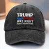 Mr.T Was Right About Everything - US Patriotic Pride Vintage Washed Denim Baseball Cap