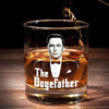 The Dogefather - US Patriotic Pride Whiskey Glass - Gift For Conservative Supporters