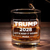 Let's Keep It Going - US Patriotic Pride Whiskey Glass - Gift For Conservative Supporters