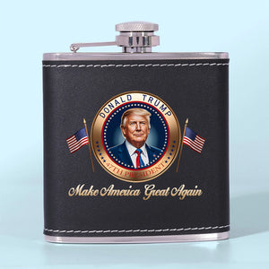Hated By Some, Feared By Many - US Patriotic Pride Hip Flask - Gift For Conservative Supporters