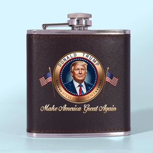 Hated By Some, Feared By Many - US Patriotic Pride Hip Flask - Gift For Conservative Supporters