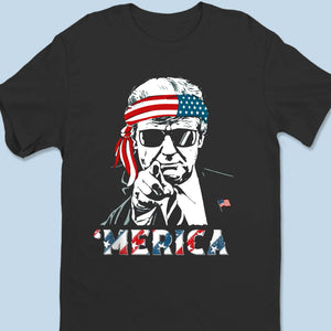 ‘Merica Just Reloading - US Patriotic Pride Racer Back Tank Top, T-Shirt