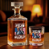 Unlikely Duo, Unshakable Grit - US Patriotic Pride Whiskey Decanter Set