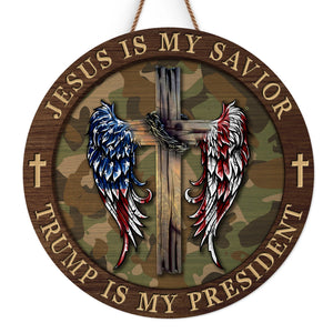 Faith Above All, America Always - US Patriotic Pride Home Decor Wood Sign