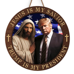 Stand Strong, Walk In Faith - US Patriotic Pride Home Decor Wood Sign