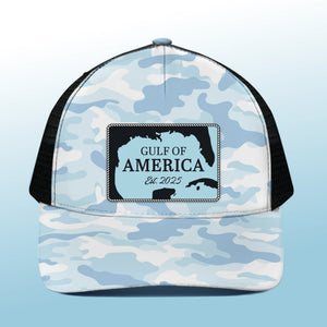 Making Waves, Not Compromises - US Patriotic Pride Mesh-back Baseball Cap, Baseball Trucker Cap