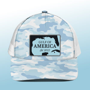 Making Waves, Not Compromises - US Patriotic Pride Mesh-back Baseball Cap, Baseball Trucker Cap
