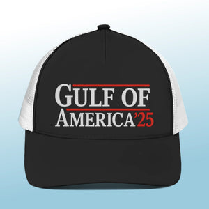 Gulf-Born, Freedom-Raised - US Patriotic Pride Mesh-back Baseball Cap, Baseball Trucker Cap