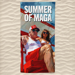 American Summer Vibes - US Patriotic Pride Beach Towel