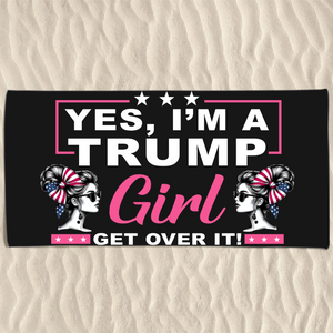 Proudly Loud, Wildly Patriotic - US Patriotic Pride Beach Towel - Gift For Best Friends, BFF, Sisters