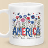 Republican State Mug - US Patriotic Pride 4th Of July, Gifts For Conservative Supporters - Freedom, Brave, Independence & Power