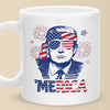 Republican State Mug - US Patriotic Pride 4th Of July, Gifts For Conservative Supporters - 'Merica Runs On Freedom