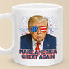 Republican State Mug - US Patriotic Pride 4th Of July, Gifts For Conservative Supporters - Making 'Merica Patriotic Again