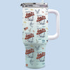 Gulf Of America Republican State 40 Oz Stainless Steel Tumbler With Handle - US Patriotic Pride Gifts For Conservative Supporters - Greetings From The Gulf
