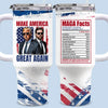 Republican State 40 Oz Stainless Steel Tumbler With Handle - US Patriotic Pride Gifts For Conservative Supporters - Just Some Little Facts