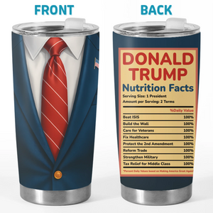 Republican State 20oz Tumbler - US Patriotic Pride Gifts For Conservative Supporters - Two Terms, One Mission