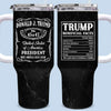Republican State 40 Oz Stainless Steel Tumbler With Handle - US Patriotic Pride Gifts For Conservative Supporters - Too Real To Be Timid