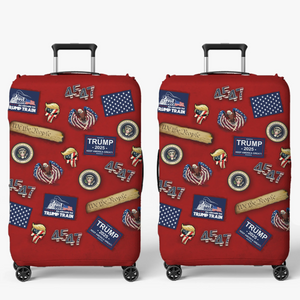 45 47 Republican State Luggage Cover - US Patriotic Pride Summer Vacation Gifts For Conservative Supporters, Travel Lovers - Patriot First, Fearless Always