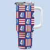 45 47 Republican State 40 Oz Stainless Steel Tumbler With Handle - US Patriotic Pride Gifts For Conservative Supporters - Patriot Power 45‑47