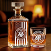 Republican State Whiskey Decanter Set - US Patriotic Pride Gifts For Conservative Supporters, Wine, Bourbon, Whiskey Lovers - Louder Than The Left Hoped