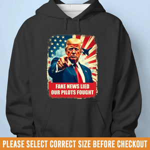Republican State Unisex T-shirt, Premium T-shirt, Hoodie - US Patriotic Pride Gifts For Conservative Supporters - Fake News Lied, Our Pilots Fought