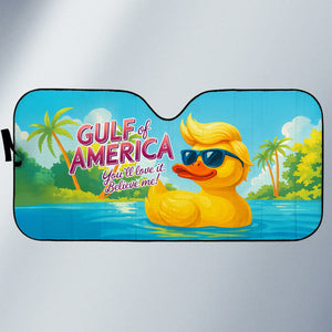Gulf Of America Republican State Auto Windshield Sunshade, Car Window Protector - US Patriotic Pride Gifts For Conservative Supporters - Keep The Gulf Great