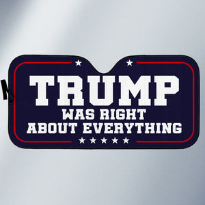 Republican State Auto Windshield Sunshade, Car Window Protector - US Patriotic Pride Gifts For Conservative Supporters - America Deserves Smarter Leadership